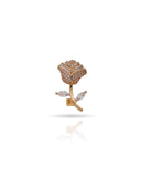 Broche Flor Cravejado Cristal