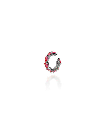 Piercing Fake Gotas Cravejadas Rosa