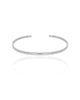 Bracelete Liso Ródio Branco