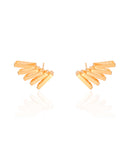 Ear Cuff Retângulos Vazados 2.0 cm Banhado a Ouro 18K