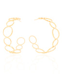 Brinco Argola Círculos 5.2 cm Banhado a Ouro 18K