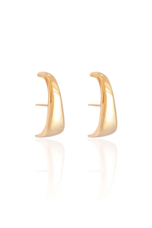 Ear Hook Liso Banhado a Ouro 18K
