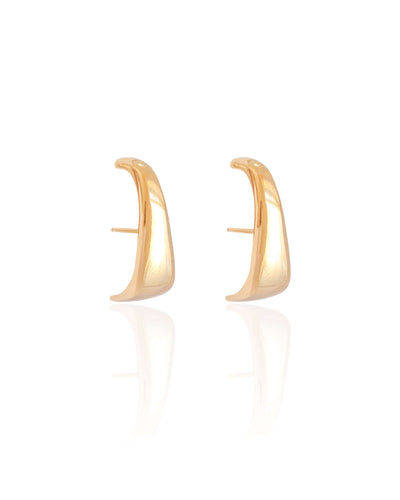 Ear Hook Liso Banhado a Ouro 18K