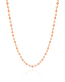 Choker Bolinhas Pêssego e Salmão 3 mm Banhado a Ouro 18K