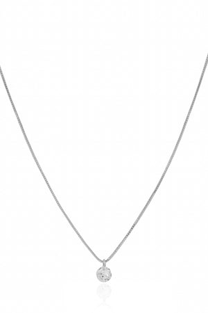 Gargantilha Veneziana Ponto de Luz Ródio Branco