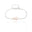 Pulseira Elos Pérolas Ródio Branco