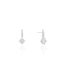 Brinco Palito Pontos de Luz Cristal 1.7 cm Ródio Branco