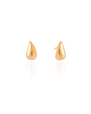 Brinco Gota Lisa 1.5 cm Banhado a Ouro 18K