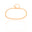 Pulseira Malha Quadrada 3 mm Banhado a Ouro 18K