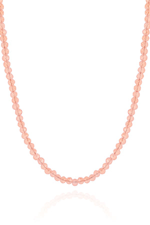 Choker Cristais Rosas 3 mm Banhado a Ouro 18K