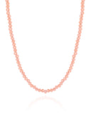 Choker Cristais Rosas 3 mm Banhado a Ouro 18K