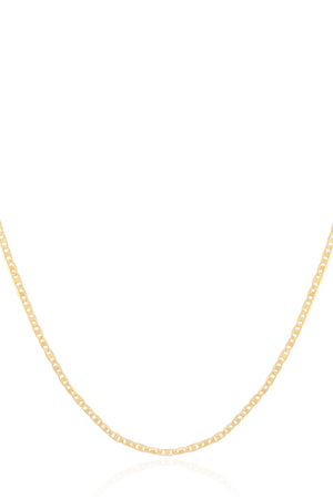 Gargantilha Piastrine 2 mm Banhado a Ouro 18K