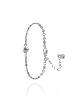 Pulseira Corrente Modelo Cartier com Bolinha Lisa
