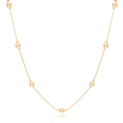 Colar Veneziana Bolinhas 5 mm Banhado a Ouro 18K - 40 cm