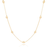 Gargantilha Veneziana Bolinhas 5 mm Banhado a Ouro 18K