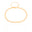 Pulseira Malha Fita 3 mm Banhado a Ouro 18K