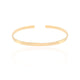 Bracelete Liso Flat Banhado a Ouro 18K