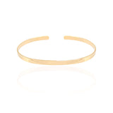 Bracelete Liso Flat Banhado a Ouro 18K
