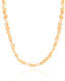 Choker Madrepérolas Marrom Quadrados Lisos Banhado a Ouro 18K