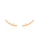 Ear Cuff Cravejado Cristal 2.4 cm Banhado a Ouro 18K