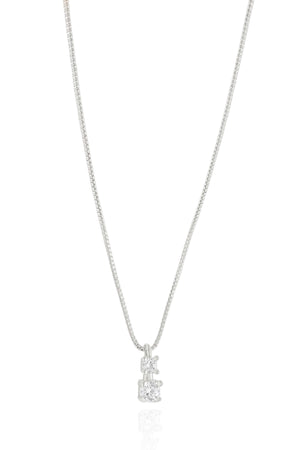 Veneziana Ponto de Luz Quadrados Cristal - 45 cm