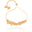 Pulseira Cascalhos Lisos Fecho Gravata Banhado a Ouro 18K