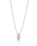 Gargantilha Veneziana Letra I 1.7 cm Bolha Ródio Branco - 45 cm