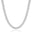 Choker Malha Listrada Ródio Branco