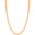 Gargantilha Grumet 4 mm Fecho Mosquetão Banhado a Ouro 18K - 40 cm