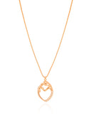 Gargantilha Mãe e Filho Cravejado Cristal Banhado a Ouro 18K - 45 cm