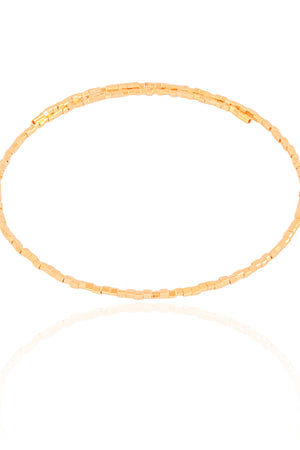 Aro Mola Quadrados 2 mm Banhado a Ouro 18K - 30 cm