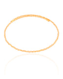Aro Mola Quadrados 2 mm Banhado a Ouro 18K - 30 cm