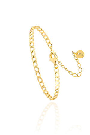 Pulseira Grumet Diamantada Detalhe Riscada