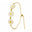 Pulseira Infantil Gravatinha Margaridas Esmaltadas Branca