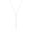 Gargantilha Longa Palito Ródio Branco - 70 cm