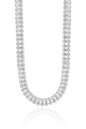Choker Riviera Baguete Cristal