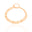Pulseira Grumet Redondos Lisos Banhado a Ouro 18K