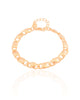 Pulseira Grumet Redondos Lisos Banhado a Ouro 18K