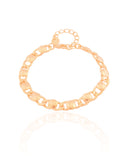 Pulseira Grumet Redondos Lisos Banhado a Ouro 18K