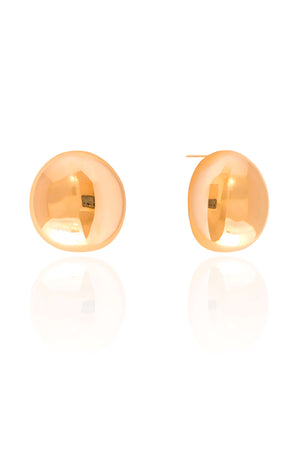 Brinco Redondo Liso 2.0 cm Banhado a Ouro 18K