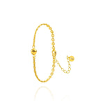 Pulseira Corrente Modelo Cartier com Bolinha Lisa