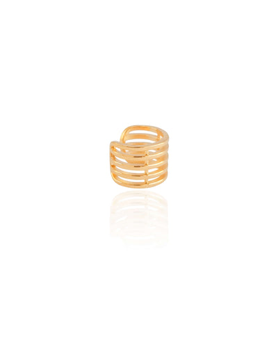 Piercing Filetes Lisos Banhado a Ouro 18K