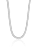 Choker Snake Ródio Branco - 32 cm