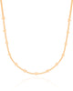 Choker Fita Corações Lisos Banhado a Ouro 18K