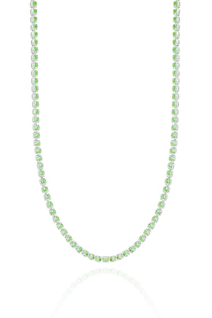 Choker Riviera Turmalina 2 mm Ródio Branco