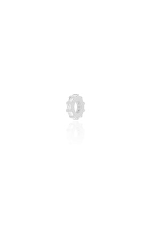 Separador Cravejado Cristal Ródio Branco
