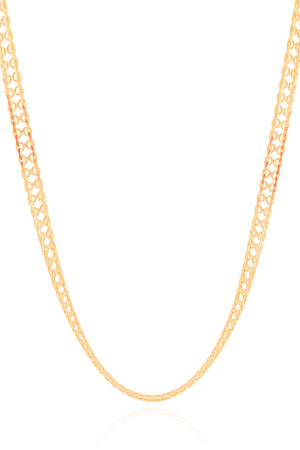 Choker Chinesca 5 mm Banhado a Ouro 18K