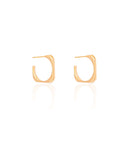 Brinco Argola Quadrada Lisa 1.7 cm Banhado a Ouro 18K