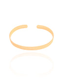 Bracelete Riscado Texturizado 5 mm Banhado a Ouro 18K