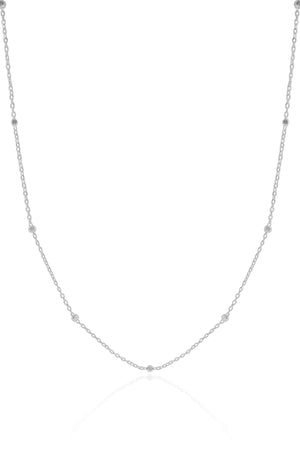 Choker Elos Detalhes Ródio Branco